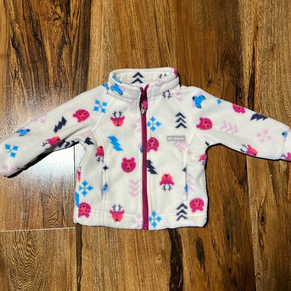 Columbia Baby Girl Fleece Jacket Size 6-12 months